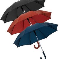 automatik Alugestänge Regenschirm mit Werbung