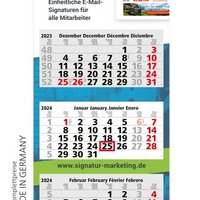 Maxi Light 3-Monats-Kalender mit Werbedruck