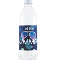 Wasserflasche rund 500 ml mit Werbung oder Logo