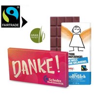 Schutzengel Schokolade 100g mit Werbung