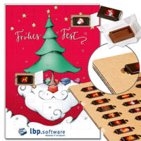 ECO-Adventskalender "Weihnachtstraum" mit Schokoladen-Täfelchen