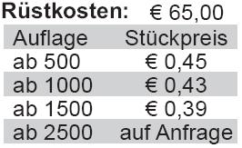 Lebkuchenherz Card mini Preisliste