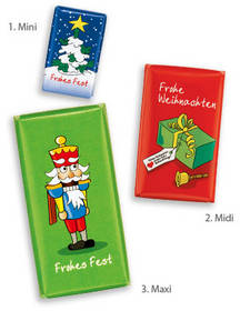 Schokoladen-Täfelchen Standard Weihnachten