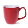 Keramikbecher Americano Duo rot-weiß mit Logo