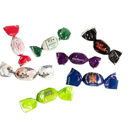 Bonbons im Werbewickler 3g bedruckt mit Logo