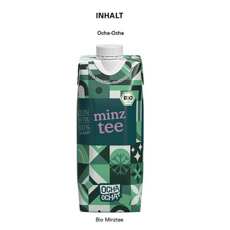 Drink Pack mit Ocha-Ocha® BIO Minztee mit eigenem Logo