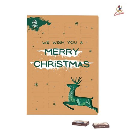 Marken Wand Adventskalender Sarotti mit Logo