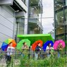 Farben Taschenschirm FARE 4Kids mit Logo