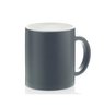 Keramikbecher Oxford 36cl Matt Grau-Weiß mit Logo