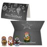 Schoko-Weihnachts Mix ca. 7g Werbekarte A6 gefaltet mit Logo