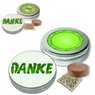Wachsendes Dankeschön Zimmerrasen mit eigenem Logo