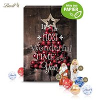 Wand-Adventskalender Lindt Gourmet Edition Organic mit eigenem Logo