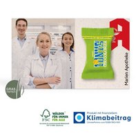 Werbe-Klappkarte Tiny Tony´s Schokolade mit eigenem Logo