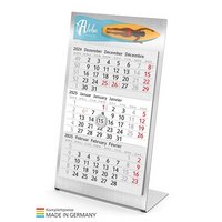 Design-Kalender Desktop 3 Steel Bestseller mit Logo