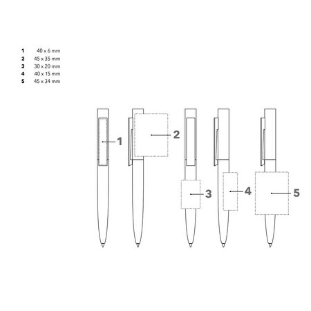 Senator Kugelschreiber Headliner Polished Basic Druckfläche für Logo