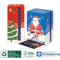 Adventskalender Tee-Turm Graspapier mit eigenem Logo
