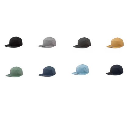 Exclusive Recycled Flat Peak Cap bedruckt mit Logo verschiedene Farben