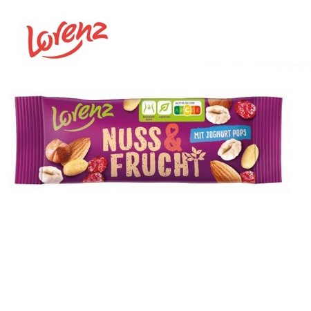 Füllung 3D Präsent Bus Lorenz Nuss & Frucht mit Logo