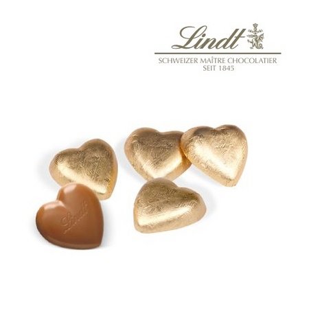 Füllung 3D Präsent LKW Lindt Herzen mit Logo