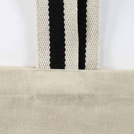 Tasche ANTWERPEN 38 x 42 cm Canvas-Tasche mit langen, zweifarbig gewebten Henkeln mit Werbung