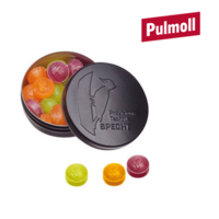 XS-Prägedose Pulmoll Pastillen mit Logo