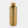 Goldene Impact Vakuumflasche aus RCS recyceltem Stainless-Steel 500ml mit Logo