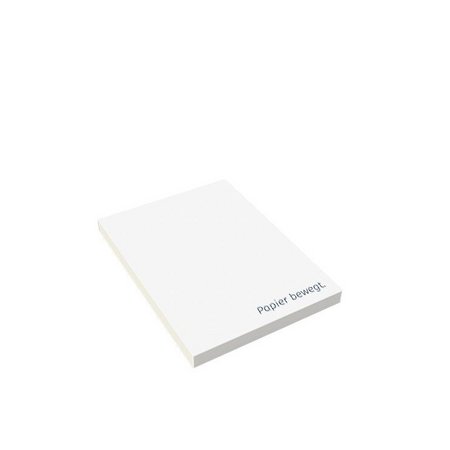 Haftnotizen 100 x 137 mm, 4-farbig bedruckt mit eigenem Logo
