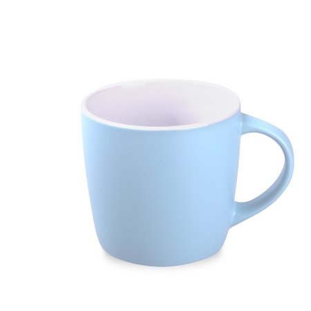 Tasse Handy Velvet babyblau mit Logo