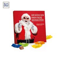 Tisch-Adventskalender mit Ritter Sport Schokowürfel mit Logo