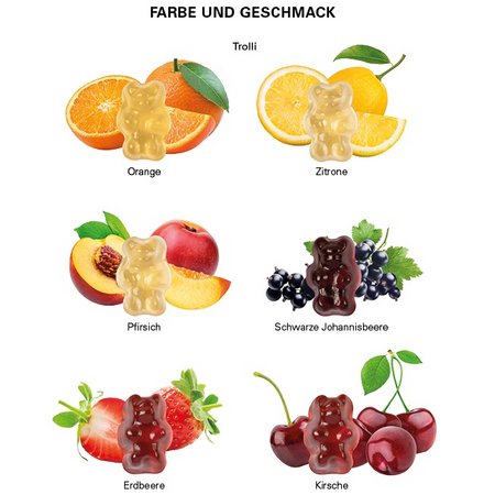 Füllvarianten Minitüte Fruchtsaft Gummibärchen 10g mit Logo