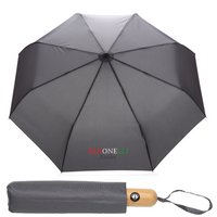 Grauer 21 Impact AWARE™ RPET 190T Bambus-Schirm autom. open/close mit Logo
