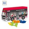 3D Präsent Bus mit Ritter SPORT Schokowürfel mit Logo