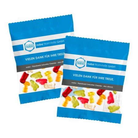 Fruchtgummi-Werbetüte 20g Werkzeuge bedruckt mit Logo
