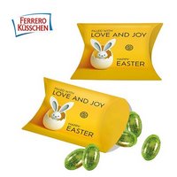 Promo-Kissenverpackung Ferrero Küsschen Eier mit Logo