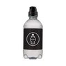 Quellwasser still mit Sportverschluss 330 ml schwarz bedruckt mit Logo