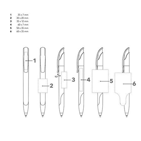 Senator Kugelschreiber Challenger Polished Basic SG Druckfläche mit Logo
