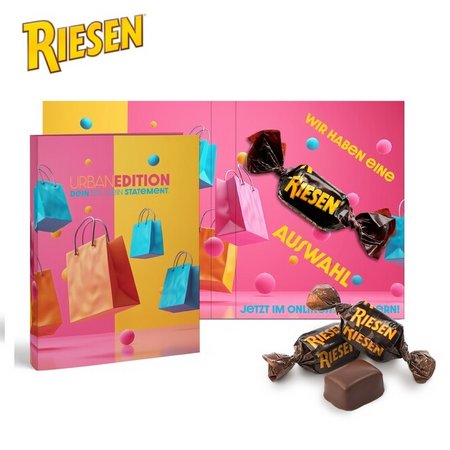 Storck Riesen in Werbeklappkarte mit Logo