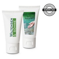 Pflegetube Basic 50 ml - 2in1 Duschgel mit Aloe Vera sensitiv mit Logo