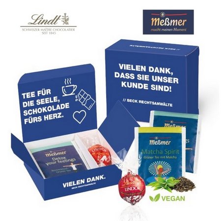 Tea & Chocolate Box mit Logo