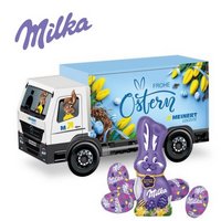3D Präsent LKW Ostern mit Schokoladenmischung von Milka