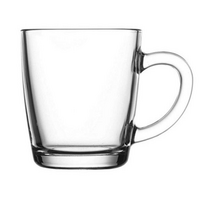 Glastasse Malibu mit Logo