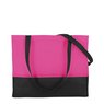 City-Bag ca. 38x29x10 cm pink-schwarz als Werbegeschenk