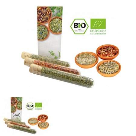 BIO Kräuter-Triple mit eigenem Logo