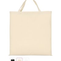 Baumwolltasche 50 x 50 cm mit zwei kurzen Henkeln mit Logo