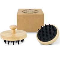 Massagebürste Scalp Kopfhautbürste mit Silikonnoppen mit Logo