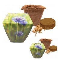 Naturtöpfchen Blue mit eigenem Logo