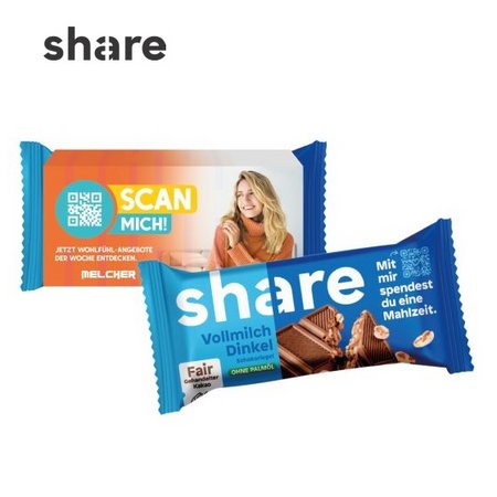 Share Schokoriegel mit Logo