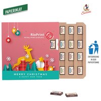Täfelchen Adventskalender Eco Papierblister Sarotti mit Logo