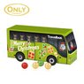 3D Adventskalender Bus mit Fairtrade Milchschokolade mit Logo