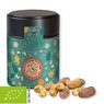 Bio Zimt-Mandel Vanille-Cashew Mixin Metalldose Midi schwarz 100g mit individuellem Logo